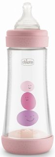 Бутылочка Chicco Perfect5 Girl 4м+ розовая, 300 мл