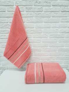 Полотенце махровое 50x90 "Patricia", коралловый N0000315 Ambiance
