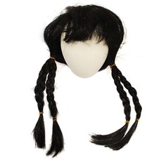Волосы для кукол (косички), цвет: черный, 12 см ARTS&CRAFTS 7708435