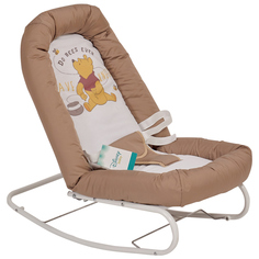 Детский шезлонг Polini kids Disney baby Медвежонок Винни Чудесный день, макиато