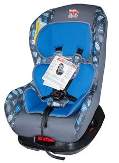 Автокресло детское Little Car Soft совы-синий 0-18кг 125984