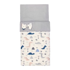 Спальный мешок детский Amarobaby Magic Sleep Little dino бежевый/серый AMARO-32MS-LD