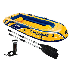 Лодка Intex Challenger 3 Set 2,95 x 1,37 м blue/yellow