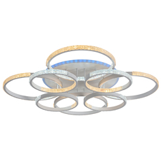 Светодиодная люстра Profit Light 8047/4+4 WHT 240W+11W RGB