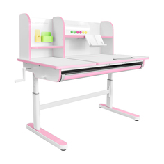Детский стол KinderZen Gaudi Plus Белый/розовый