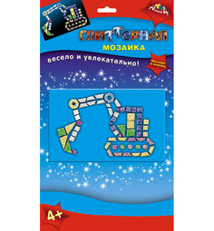 Набор для творчества Апплика Мозаика глиттерная, А6, Экскаватор
