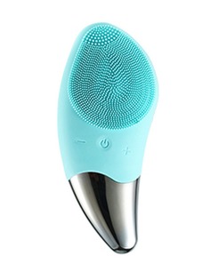 Силиконовая щеточка массажер для лица и тела голубой Ecotone Smart&Soft ML-03