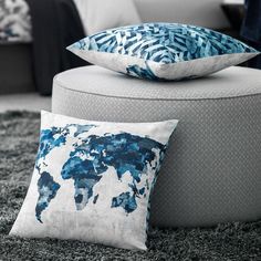 Декоративная подушка Togas 1002.00105 Синий 45x45см