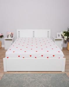 Простыня на резинке из перкаля "Всё себе", Лером, Размер: 160 х 200