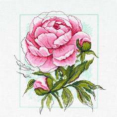 Набор для вышивания крестом Созвездие "Пион" 22*24см