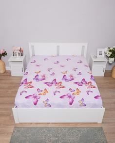 Простыня обычная, бязь "Всё себе", Эффект бабочки, Размер: 1.5