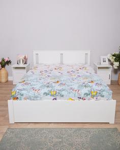 Простыня на резинке из перкаля "Всё себе", Мирабелла, Размер: 160 х 200