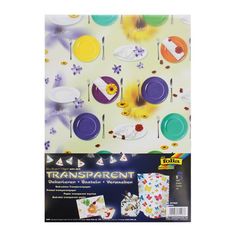 Упаковочная бумага FOLIA 7715697 Приглашение транспарентная матовая разноцветная 0,33м