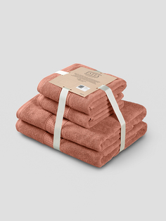 Комплект полотенец Мартос Коралл 50Х80-2/70Х130-2, 100% Хлопок, 500 Г/М2 Estia