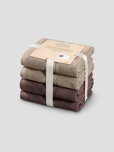Комплект полотенец Мартос Беж/Кор 50Х80-2/50Х80-2, 100% Хлопок, 500 Г/М2 Estia