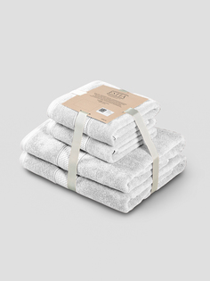 Комплект полотенец Мартос Бел 50Х80-2/70Х130-2, 100% Хлопок, 500 Г/М2 Estia