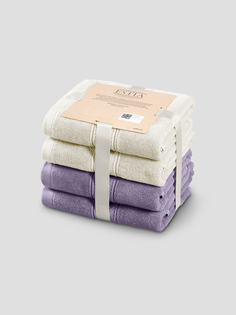 Комплект полотенец Мартос Экрю/Сирен 50Х80-2/50Х80-2, 100% Хлопок, 500 Г/М2 Estia