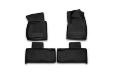 Коврики 3D в салон УАЗ Patriot Limited 3163 08/2005-2014, 3 шт. (полиуретан, серые) Element