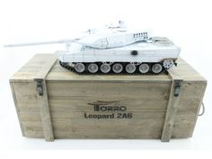 Р/У танк Taigen 1/16 Leopard 2 A6 (Германия) UN 2.4G RTR, деревянная коробка Torro