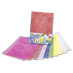 Бумага Folia волокнистая с золотыми нитями, 23*33 см, упак./10 листов, Folia