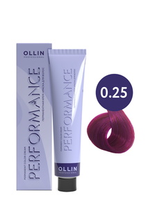 Крем-краска для окрашивания волос OLLIN 0/25 фиолетово-махагоновый (розовый) 60 мл