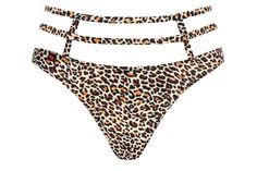 Пикантные трусики-стринги Selvy, леопард, L-XL, Obsessive