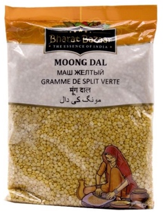 Маш желтый очищенный Moong Dal Bharat Bazaar 500 гр