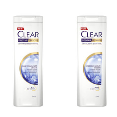 Шампунь CLEAR Максимальный объем 400мл, 2 шт в наборе