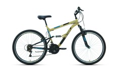 Горный велосипед ALTAIR MTB FS 26 1.0 2021 рост. 18" бежевый/черный