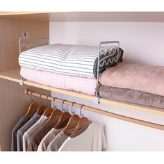 Разделитель вещей на полках шкафа «Wave», белый, 27,4 x 2,3 x 25 см Вселенная порядка