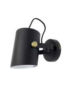 Светильник настенный HT-786BA, ARTSTYLE, черный/латунь, металлический, E27