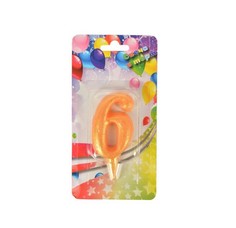 Свеча праздничная Дон Баллон Цифра 6 7 см