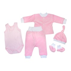 Комплект для новорожденных Клякса 5 пред розовый р.20-56 53-5228/розовый р.20-56