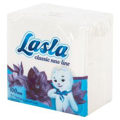 Салфетки бумажные Lasla Classic белые 23 x 24 см 100 шт