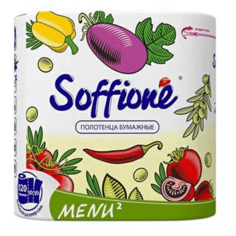 Бумажные полотенца Soffione Menu 2 рулона