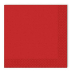 Салфетки RRC бумажные двухслойные красные 33 х 33 см