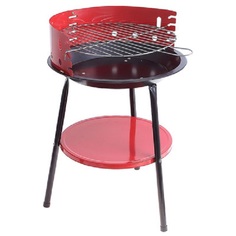 Барбекю-гриль Сима-ленд угольно-дровяной портативный одноуровневый красный 36 х 36 х 7 см Sima Land