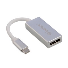 Переходник адаптер USB 3.1 Type C (m) – DisplayPort (f), 4K, 0,2 м, серебристый BW8812 Belsis