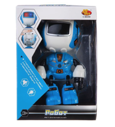 Робот ABtoys металлический голубой C-00340/blu