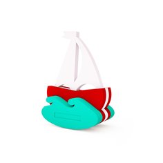 Игрушка-конструктор El’BascoToys для купания Парусник 03-016