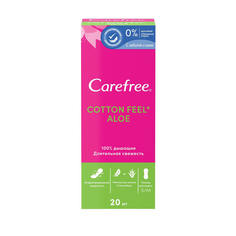 Прокладки ежедневные Carefree "Cotton Feel Aloe", 20 штук