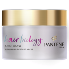 Маска Pantene Hair Biology Супер блонд нейтрализатор желтизны 160 г