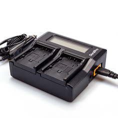 Двойное зарядное LCD устройство для Panasonic CGA-DU07 Dura Pro