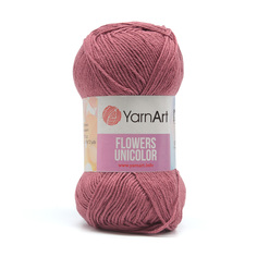 Пряжа YarnArt Flowers Unicolor 50г, 200м (763 пудровый розовый), 5 мотков