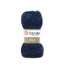 Пряжа YarnArt Style 50г, 185м (67% хлопок, 33% вискоза) (670 тёмно-синий), 5 мотков