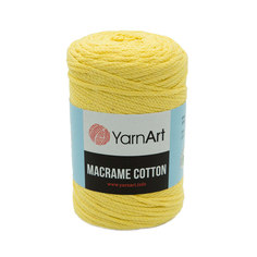 Пряжа YarnArt Macrame Cotton 250г, 225м (754 холодный желтый), 4 мотка