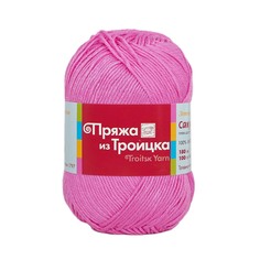 Пряжа из Троицка Сакура 100г, 180м (100% вискоза) (1015 мальва), 5 мотков