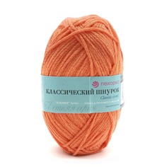 Пряжа Пехорка Классический шнурок 50г, 135 м (хлопок, акрил) (284 оранжевый), 5 мотков