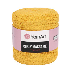 Пряжа YarnArt Curly Macrame 500г, 195м (764 желтый), 2 мотка