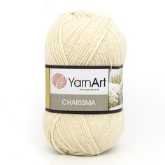 Пряжа YarnArt Charisma 100г, 200м (80% шерсть, 20% акрил) (502 молочный), 5 мотков